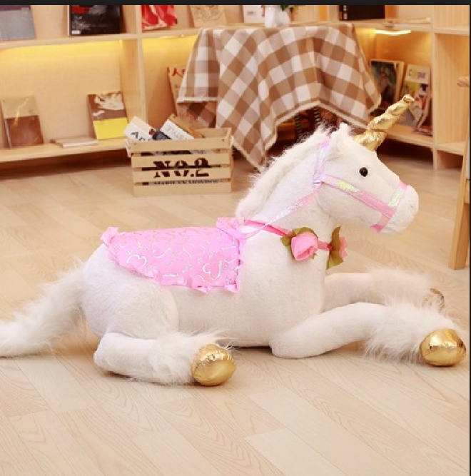White Unicorn Plush Toy