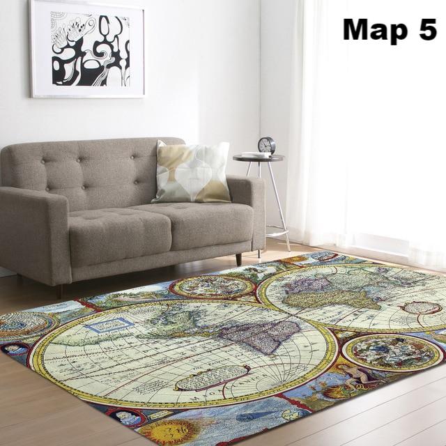 World Map Carpet